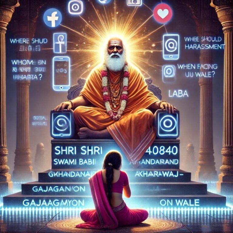 जब महिला उत्पीड़न हो तो कहां जाएं बाबा ?